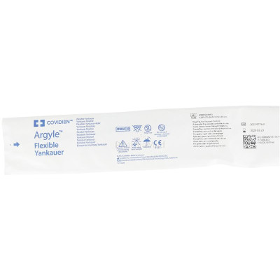 ARGYLE Yankauer canule fine CH12 26cm - 50 pièces