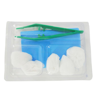 Set pansement ECO - 5 tampons  - 1 pince - 1 champ
