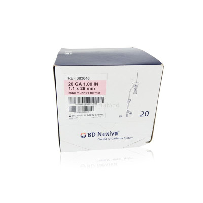 BD Cath. fermé double port 1,3x32mm - 20G (1,1x25mm) - 20pc