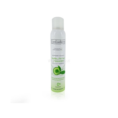 EVOLUDERM Déodorant thé vert/concombre 200ml
