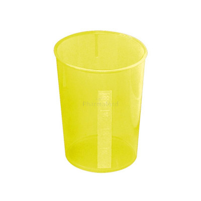 Gobelet 250ml + embout canard 12mm  jaune - 1pc