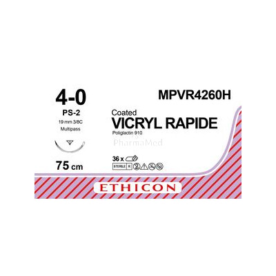 VICRYL RAPID 4/0 MPVR4260H PS-2 75cm (36pc)