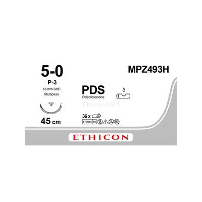 ETHICON PDSII 5/0 CLR 45cm P-3 / 36fils