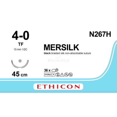 MERSILK 4/0 N267H TF 45cm - 36fils