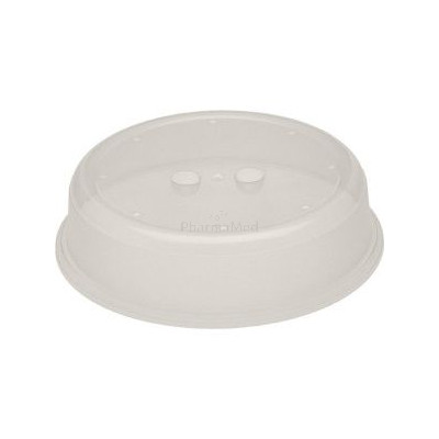 Cloche micro-ondes PP translucide 26,5x6,5 cm - 1pc