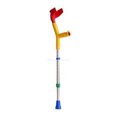 Béquille / canne enfant jaune/rouge (1 paire) - Béquille / canne enfant jaune/rouge (1 paire)