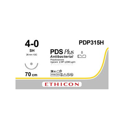 ETICON PDS PLUS 4/0 PDP315H 70cm SH26mm(36pc)