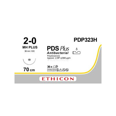 ETICON PDS+UPS 2/0 PDP323H 70cm antibac./36pc