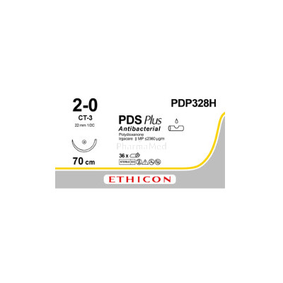 ETICON PDS+ II 2/0 PDP328H CT-3 70cm Violet - 36draden