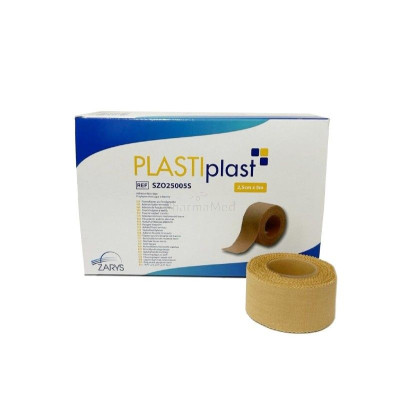 PLASTIplast sparadrap textile 1,25cmx5m(24pc)