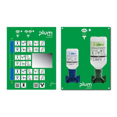 Station murale DUO pour rince oeil PLUM (1pc)