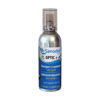 Sanodor OPTIC+ nettoyant/dégraissant pour lunettes et écrans 50ml - 1pc