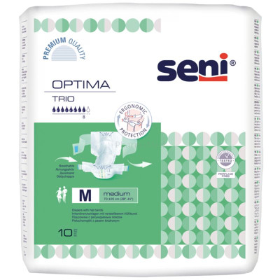 Seni Optima Flex Trio Changes complets 8g vert + ceinture - Small - 10pc