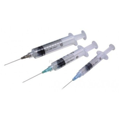 Seringues montées TERUMO - 3ml + 21G½ - 100pc