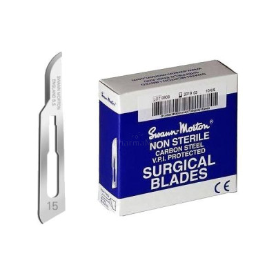 Bistouris mesjes NS S&M n°15 .........(100st) - Bistouris mesjes NS S&M n°15 .........(100st)