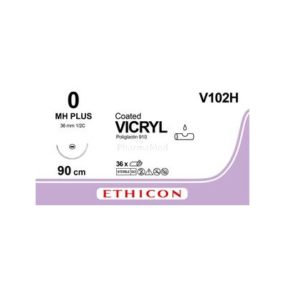 VICRYL 0 V102H MH 90cm...............(36fils)
