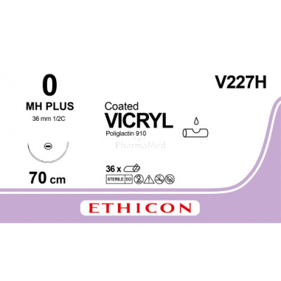 VICRYL 0 Coated V227H MH Plus 70cm - 36fils