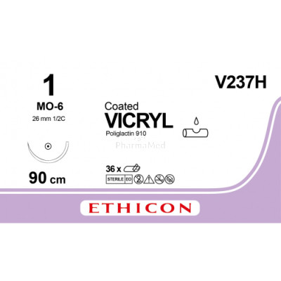VICRYL 1 Coated V237H MO-6 90cm - 36fils