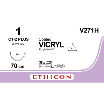 VICRYL 1 Coated V271H CT-2 Plus 70cm - 36fils