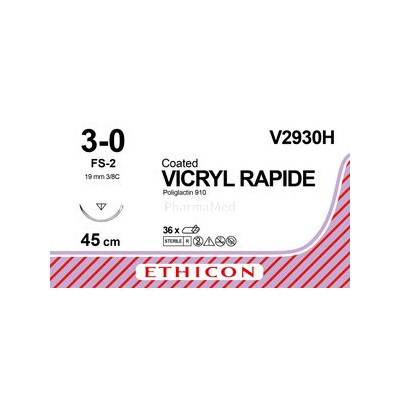Vicryl rapid 3/0 FS-2 19mm und 45cm - 36 fils