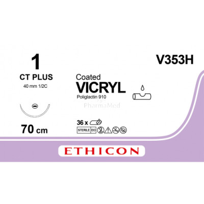 VICRYL 1 Coated V353H CT Plus 70cm - 36fils