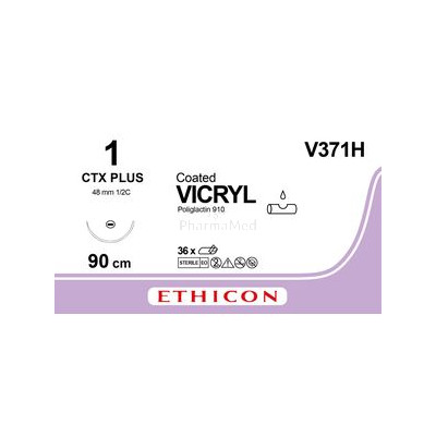 VICRYL 1 V371H CTX 90cm..............(36fils)