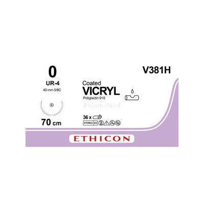 VICRYL 0 V381H UR-4 70cm.............(36fils)