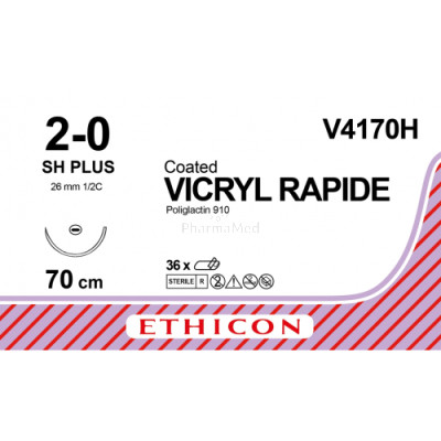 VICRYL RAPID 2/0 Coated V4170H SH Plus 70cm - 36draden