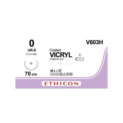 VICRYL 0 V603H UR-6 70cm.............(36fils)