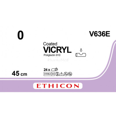 VICRYL 0 Coated V636E 45cm - 24fils