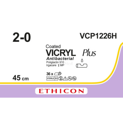 VICRYL PLUS 2/0 VCP1226H 45cm - 36draden
