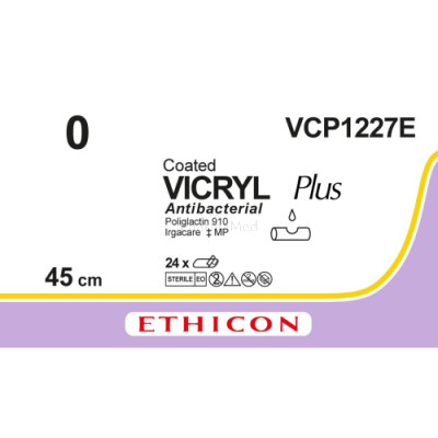 VICRYL PLUS 0 VCP1227E 45cm - 24draden