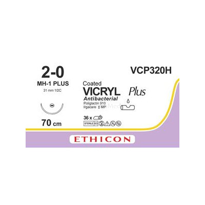 VICRYL PLUS 2-0 VCP320H MH-1 70cm....(36fils)