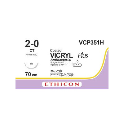 VICRYL PLUS 2-0 VCP351H CT 70cm......(36fils)