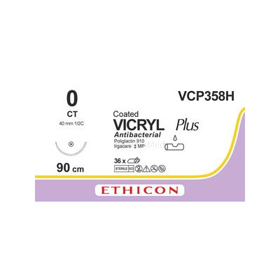 VICRYL PLUS 0 VCP358H CT 90cm........(36fils)