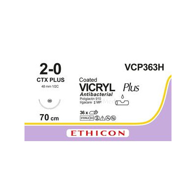 VICRYL PLUS 2-0 VCP363H CTX 27in.....(36fils)