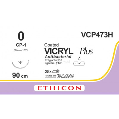 VICRYL PLUS 0 VCP473H CP-1 90cm - 36draden