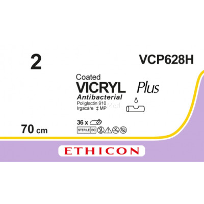 VICRYL PLUS 2 VCP628H 70cm - 36draden