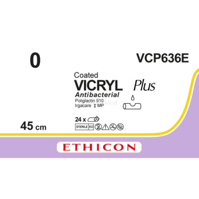 VICRYL PLUS 0 VCP636E 45cm - 24draden