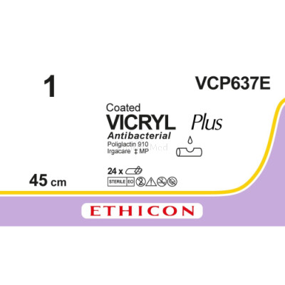 VICRYL PLUS 1 VCP637E 45cm - 24draden