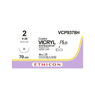 VICRYL PLUS 2 VCP9378H V-39 70cm.....(36fils)