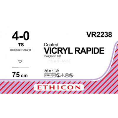 VICRYL RAPID 4/0 VR2238 TS 75cm - 36draden