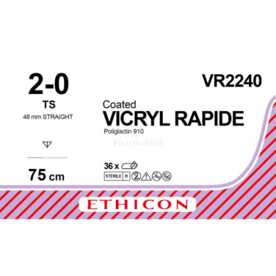 VICRYL RAPID 2/0 VR2240 TS 75cm - 36draden