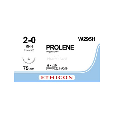 Ethicon PROLENE W295H 2/0 bleu 75cm M3 - 36fils