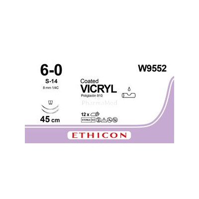 Ethicon PROLENE F1811 6/0 bleu 75cm 13mm/36pc
