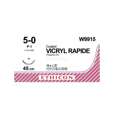 VICRYL RAPID 5/0 W9915 45cm P-1 prime /36fils