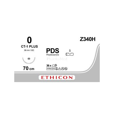 ETICON PDS II 0 Z340H CT-1 violet 70cm - 36 fils