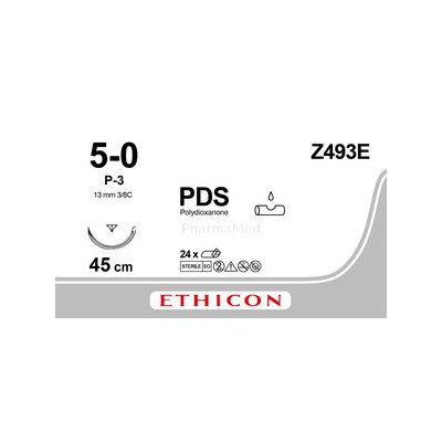 ETICON PDS inco. II 5/0 Z493E P3 45cm(24fils)